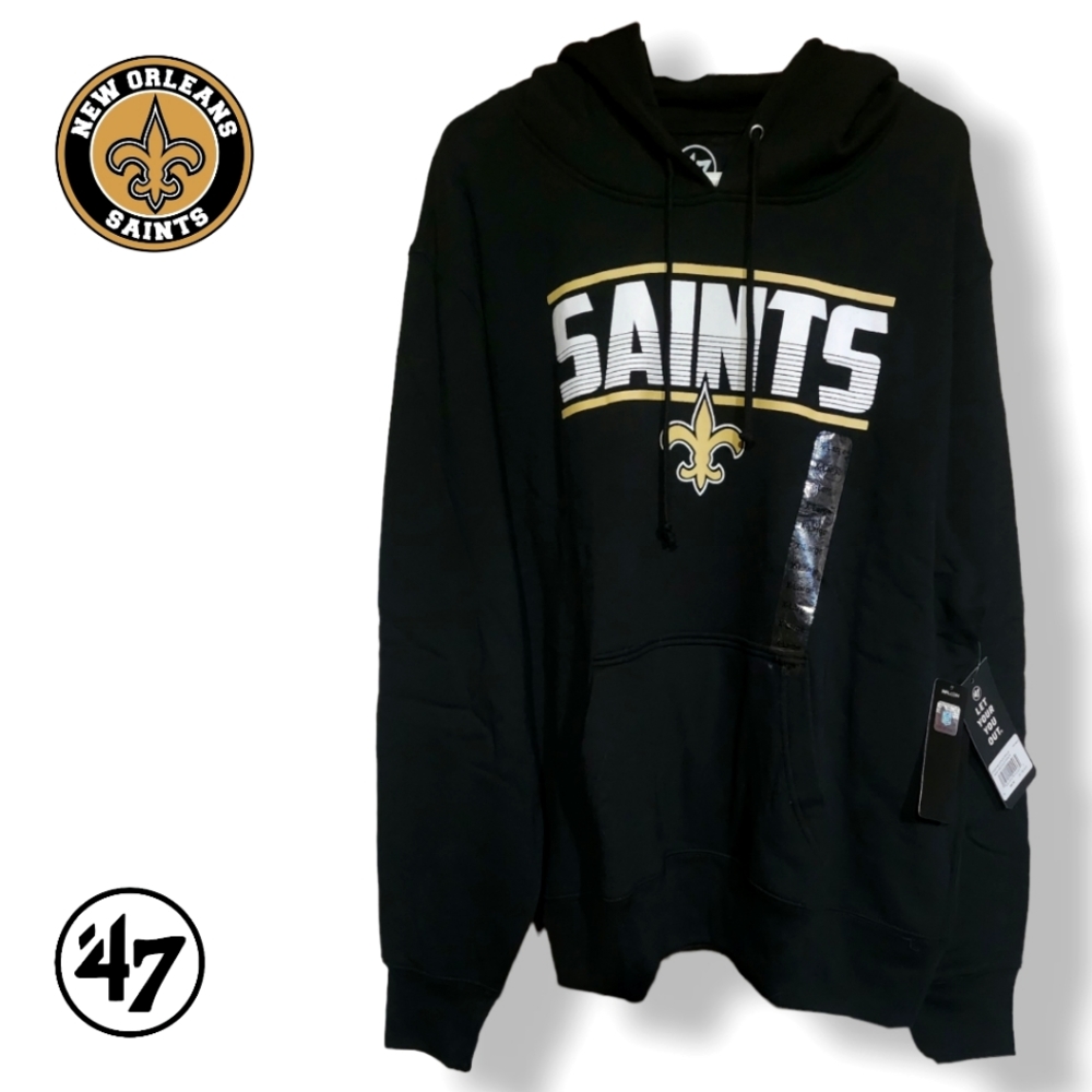 New Orlean Saints Jet Black Pullover Hoodie